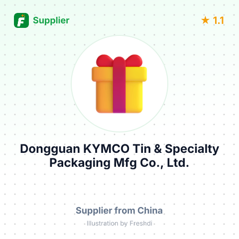 Dongguan KYMCO Tin & Specialty Packaging Mfg Co., Ltd. – summary card, no photo uploaded yet