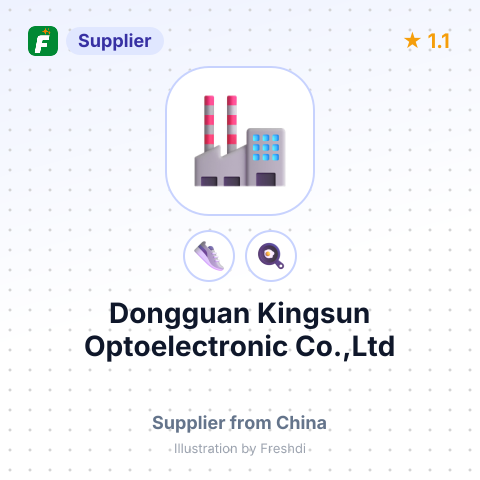 Dongguan Kingsun Optoelectronic Co.,Ltd – summary card, no photo uploaded yet