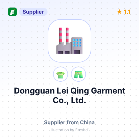 Dongguan Lei Qing Garment Co., Ltd. – summary card, no photo uploaded yet