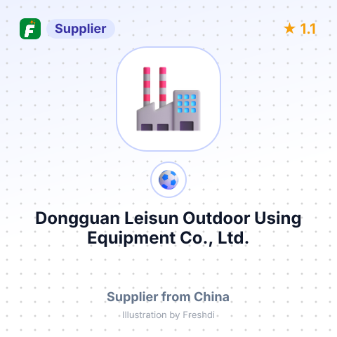 Dongguan Leisun Outdoor Using Equipment Co., Ltd. – summary card, no photo uploaded yet