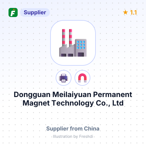 Dongguan Meilaiyuan Permanent Magnet Technology Co., Ltd – summary card, no photo uploaded yet