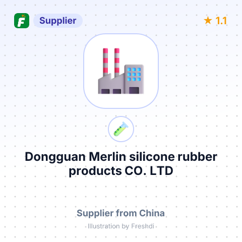 Dongguan Merlin silicone rubber products CO. LTD – summary card, no photo uploaded yet