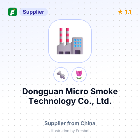 Dongguan Micro Smoke Technology Co., Ltd. – summary card, no photo uploaded yet