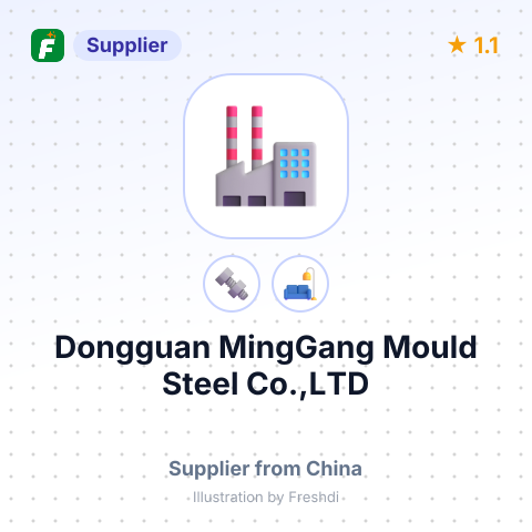 Dongguan MingGang Mould Steel Co.,LTD – summary card, no photo uploaded yet