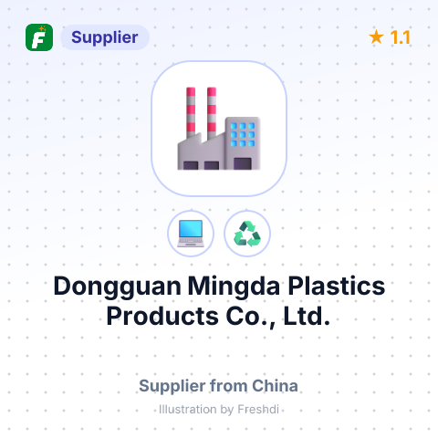 Dongguan Mingda Plastics Products Co., Ltd. – summary card, no photo uploaded yet