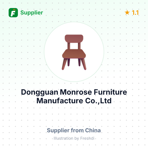 Dongguan Monrose Furniture Manufacture Co.,Ltd – summary card, no photo uploaded yet