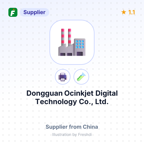 Dongguan Ocinkjet Digital Technology Co., Ltd. – summary card, no photo uploaded yet