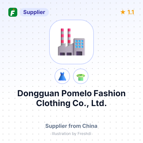 Dongguan Pomelo Fashion Clothing Co., Ltd. – summary card, no photo uploaded yet