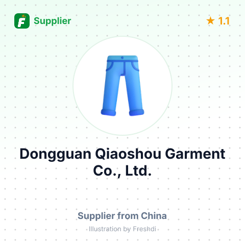 Dongguan Qiaoshou Garment Co., Ltd. – summary card, no photo uploaded yet