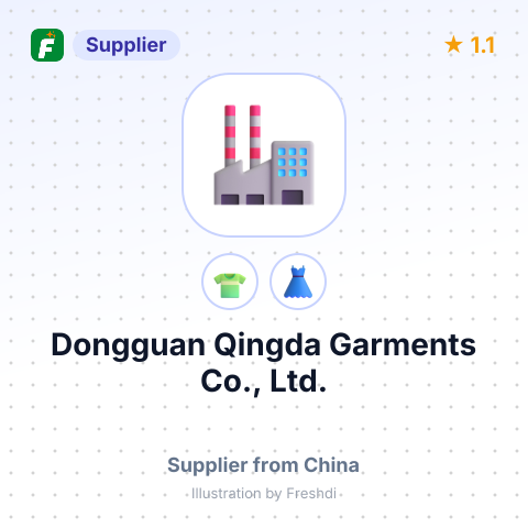 Dongguan Qingda Garments Co., Ltd. – summary card, no photo uploaded yet