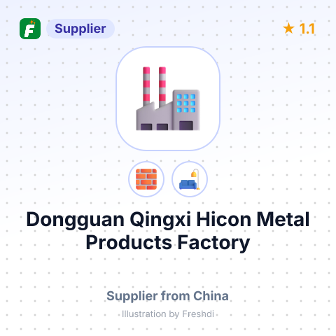 Dongguan Qingxi Hicon Metal Products Factory – summary card, no photo uploaded yet