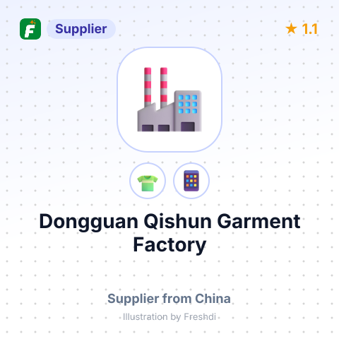 Dongguan Qishun Garment Factory – summary card, no photo uploaded yet