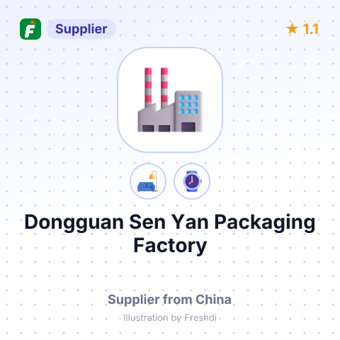 Dongguan Sen Yan Packaging Factory – summary card, no photo uploaded yet