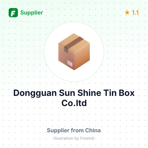 Dongguan Sun Shine Tin Box Co.ltd – summary card, no photo uploaded yet