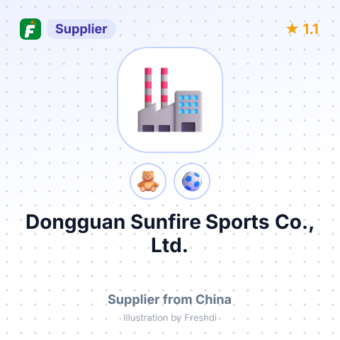 Dongguan Sunfire Sports Co., Ltd. – summary card, no photo uploaded yet