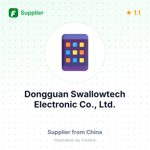 Dongguan Swallowtech Electronic Co., Ltd. – summary card, no photo uploaded yet