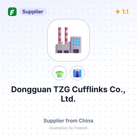 Dongguan TZG Cufflinks Co., Ltd. – summary card, no photo uploaded yet