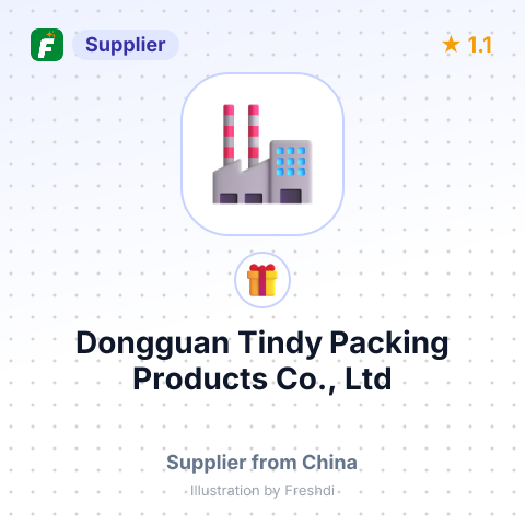 Dongguan Tindy Packing Products Co., Ltd – summary card, no photo uploaded yet