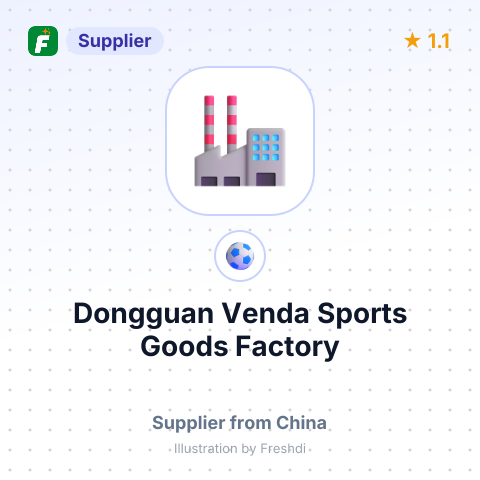 Dongguan Venda Sports Goods Factory – summary card, no photo uploaded yet