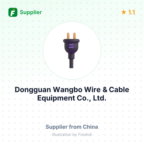 Dongguan Wangbo Wire & Cable Equipment Co., Ltd. – summary card, no photo uploaded yet