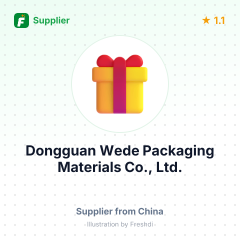 Dongguan Wede Packaging Materials Co., Ltd. – summary card, no photo uploaded yet