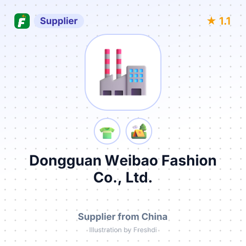 Dongguan Weibao Fashion Co., Ltd. – summary card, no photo uploaded yet
