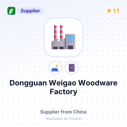 Dongguan Weigao Woodware Factory – summary card, no photo uploaded yet