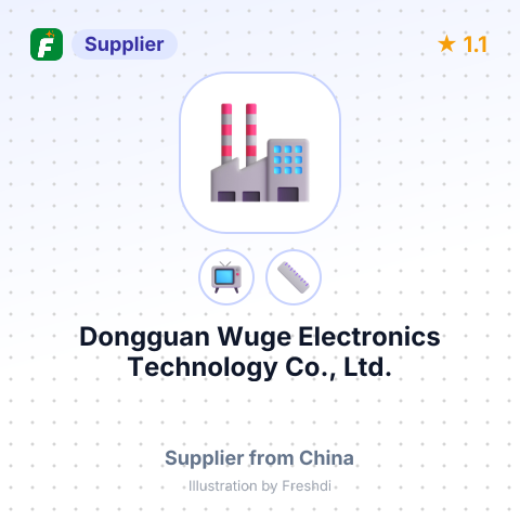 Dongguan Wuge Electronics Technology Co., Ltd. – summary card, no photo uploaded yet