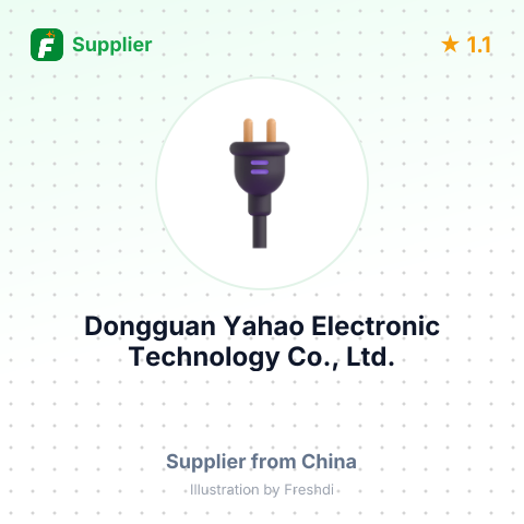 Dongguan Yahao Electronic Technology Co., Ltd. – summary card, no photo uploaded yet