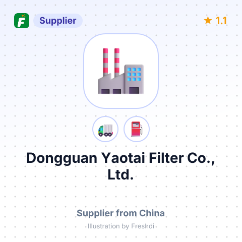 Dongguan Yaotai Filter Co., Ltd. – summary card, no photo uploaded yet