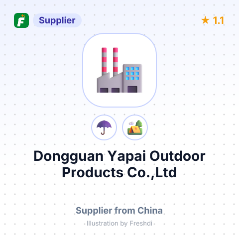 Dongguan Yapai Outdoor Products Co.,Ltd – summary card, no photo uploaded yet
