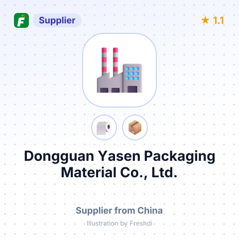 Dongguan Yasen Packaging Material Co., Ltd. – summary card, no photo uploaded yet