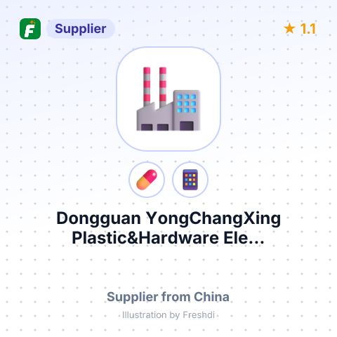 Dongguan YongChangXing Plastic&Hardware Ele... – summary card, no photo uploaded yet