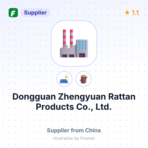 Dongguan Zhengyuan Rattan Products Co., Ltd. – summary card, no photo uploaded yet