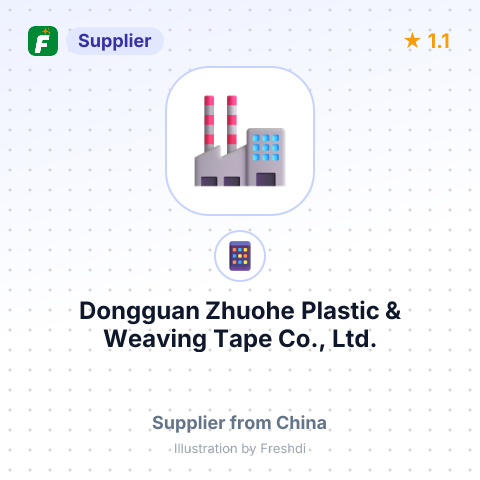 Dongguan Zhuohe Plastic & Weaving Tape Co., Ltd. – summary card, no photo uploaded yet
