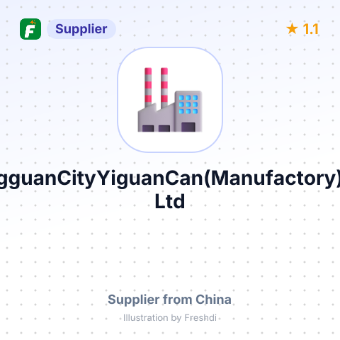 DongguanCityYiguanCan(Manufactory)Co., Ltd – summary card, no photo uploaded yet