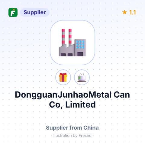 DongguanJunhaoMetal Can Co, Limited – summary card, no photo uploaded yet