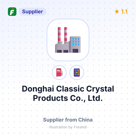 Donghai Classic Crystal Products Co., Ltd. – summary card, no photo uploaded yet