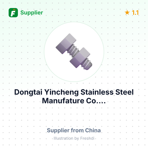 Dongtai Yincheng Stainless Steel Manufature Co.... – summary card, no photo uploaded yet