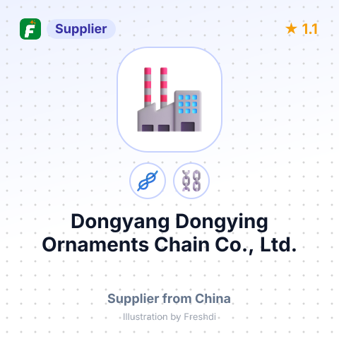 Dongyang Dongying Ornaments Chain Co., Ltd. – summary card, no photo uploaded yet