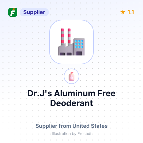 Dr.J's Aluminum Free Deoderant – summary card, no photo uploaded yet