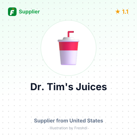 Dr. Tim's Juices – summary card, no photo uploaded yet