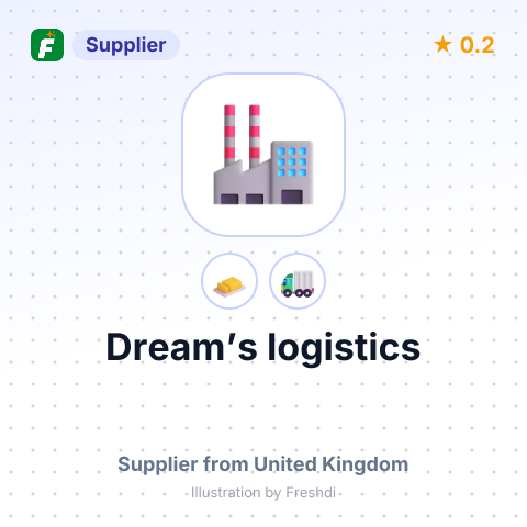 Dream’s logistics – summary card, no photo uploaded yet