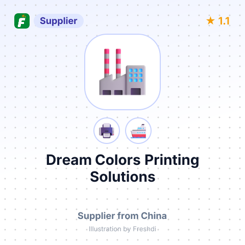 Dream Colors Printing Solutions – summary card, no photo uploaded yet