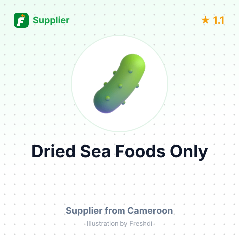 Dried Sea Foods Only – summary card, no photo uploaded yet