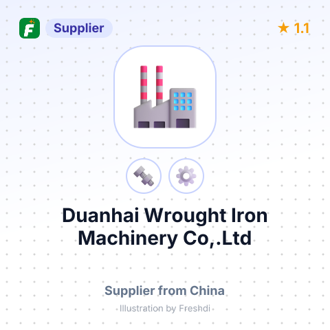 Duanhai Wrought Iron Machinery Co,.Ltd – summary card, no photo uploaded yet
