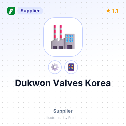 Dukwon Valves Korea – summary card, no photo uploaded yet