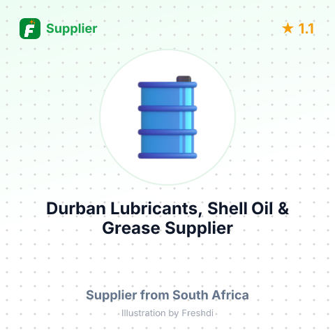 Durban Lubricants, Shell Oil & Grease Supplier – summary card, no photo uploaded yet