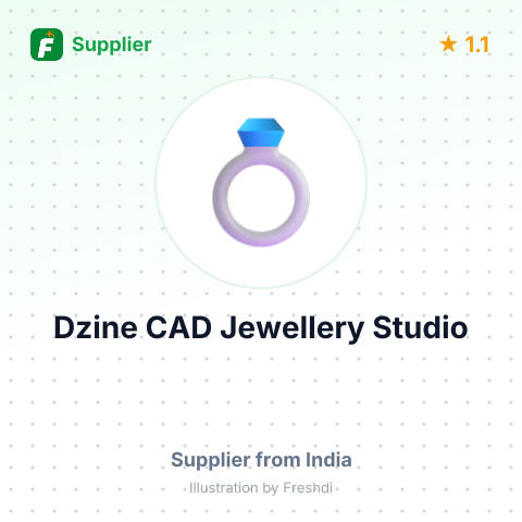 Dzine CAD Jewellery Studio – summary card, no photo uploaded yet