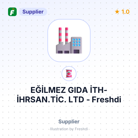 EĞİLMEZ GIDA İTH-İHRSAN.TİC. LTD – summary card, no photo uploaded yet